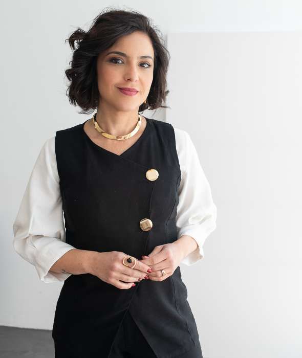 Colete Irregular Marina Preto