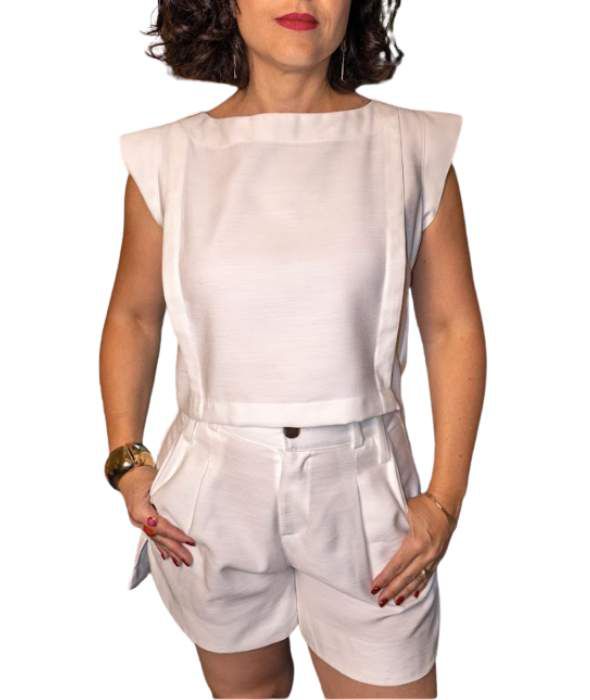 CROPPED PAOLA OFF WHITE 