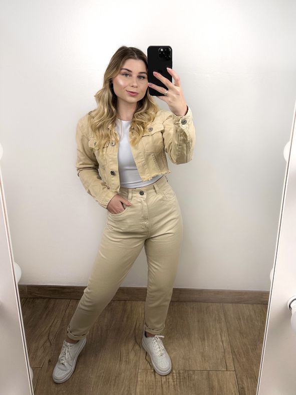 Calça Jeans Emma Bege