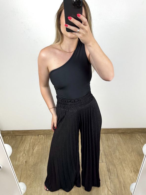 Calça preta shop lurex
