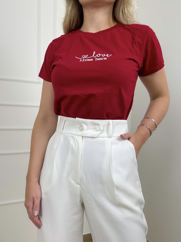 T-shirt Frases Bordo