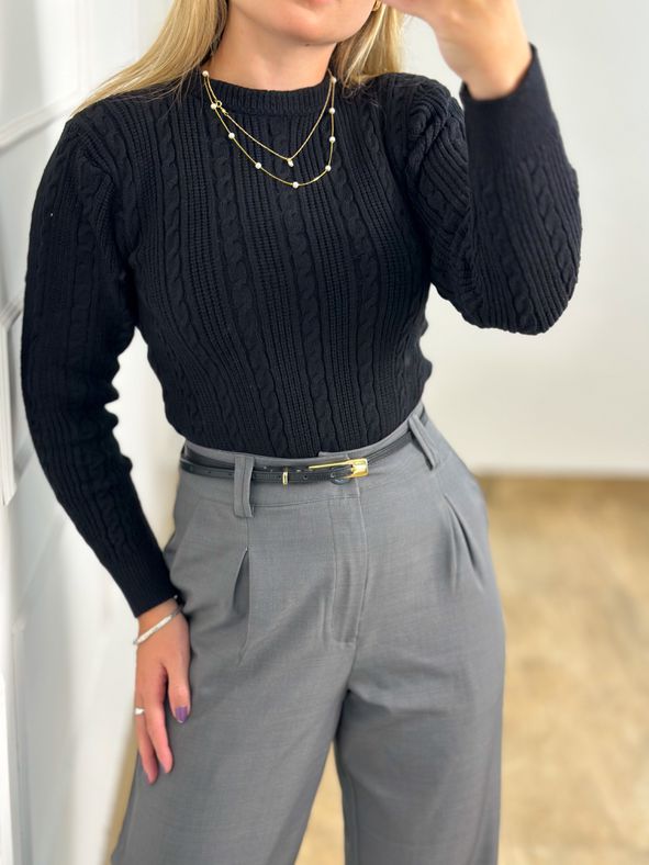 Blusa Modal Antonia Preta
