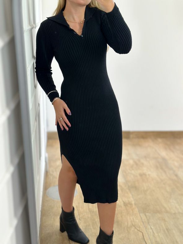 Vestido Modal Polo Preto