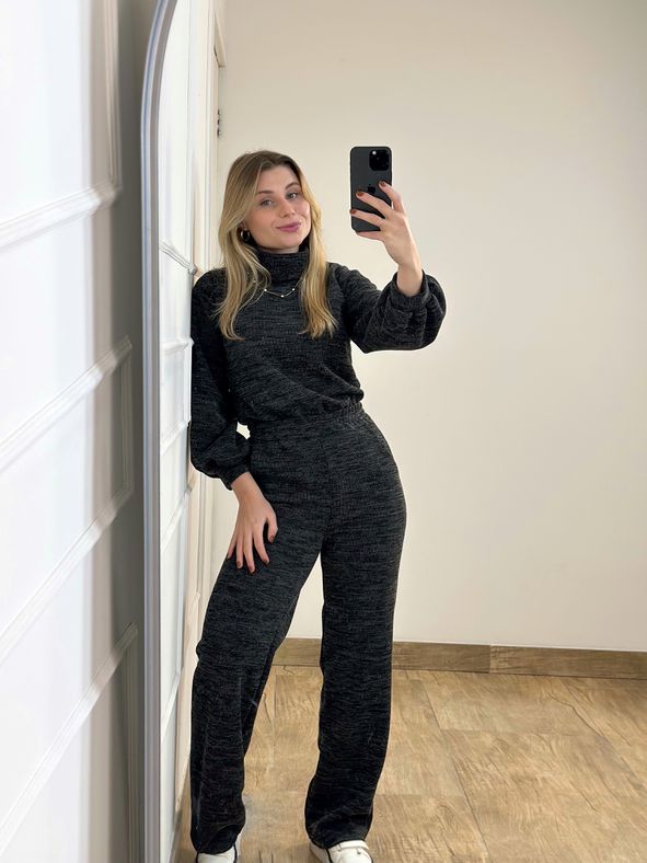 Conjunto Calça e Blusa Preto