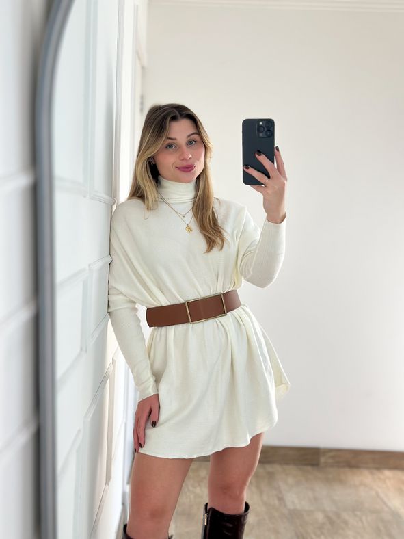 Poncho Modal Off White