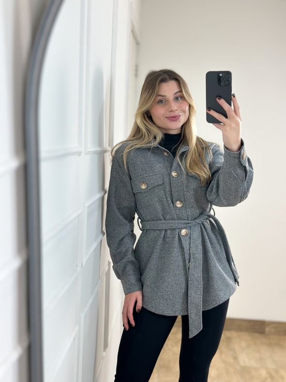 Casaco Parka Cinza