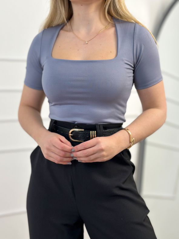 Blusa Liza Cinza