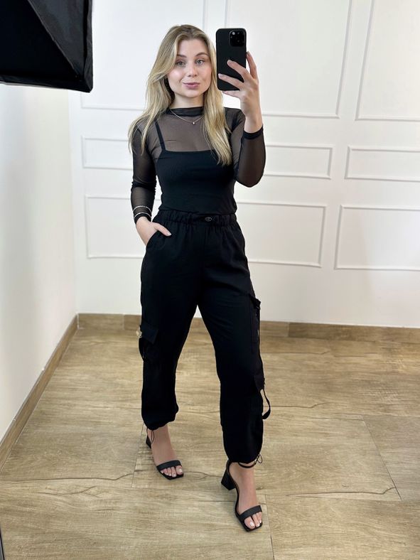 Calça Cargo Preta