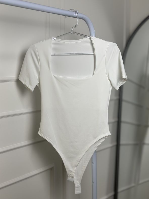 Body Liza Manga Curta Off White