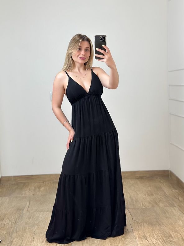 Vestido Longo Preto