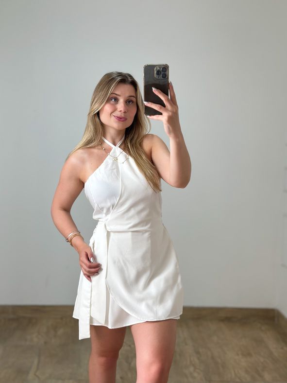 Macaquinho Flora Marrant Off White