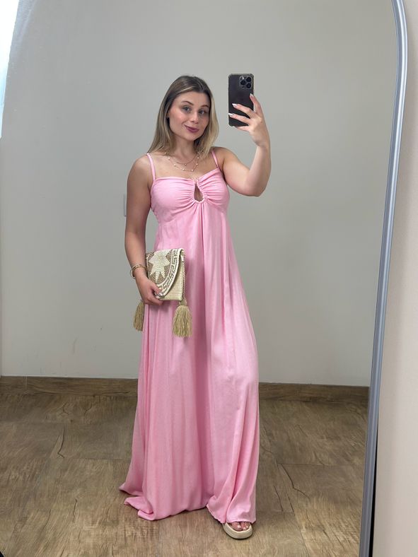 Vestido Longo Rosa