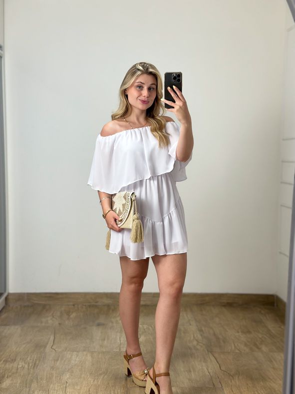 Macaquinho Ombro a Ombro Off White