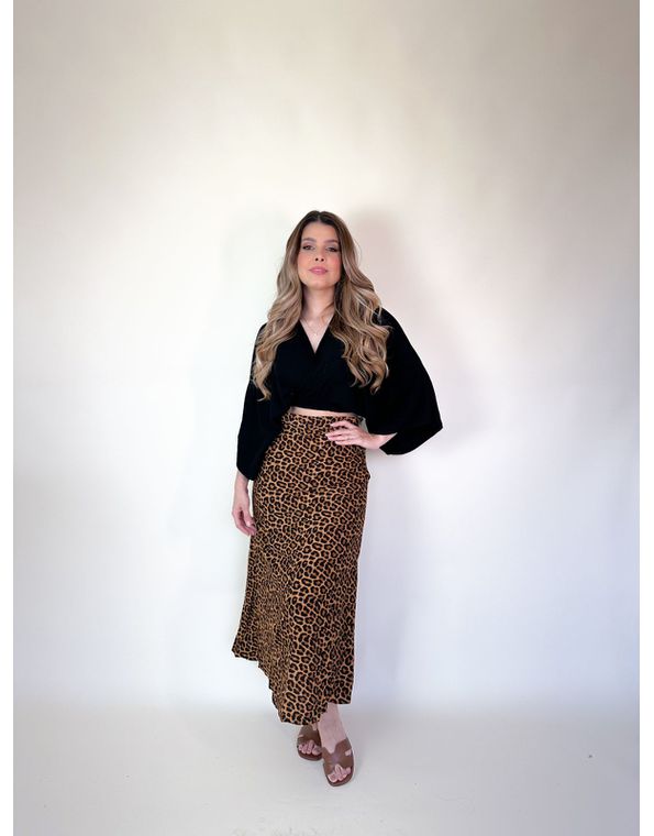 Saia Midi Animal Print - FORMOSA