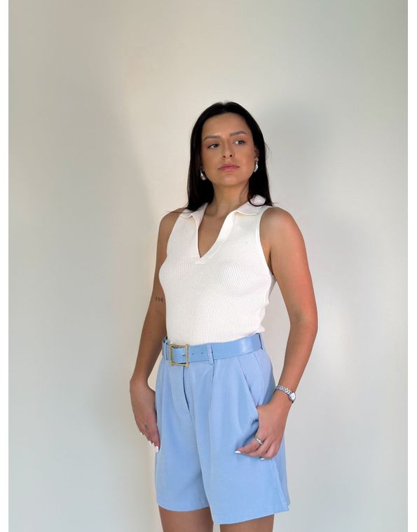 Short Alfaiataria Giorgia Azul - FORMOSA