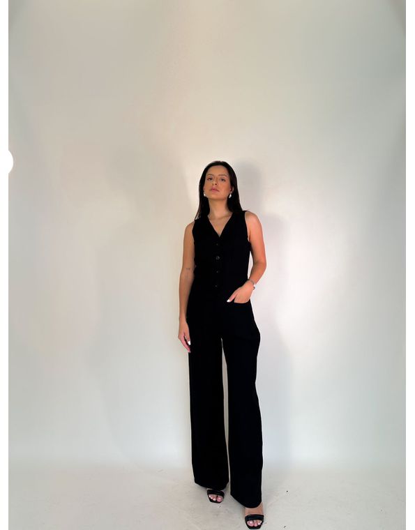 Conjunto Colete Ivy Preto - FORMOSA