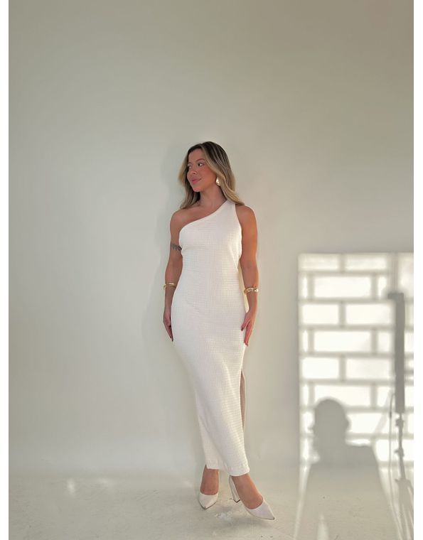Vestido Midi Safine Off White - FORMOSA