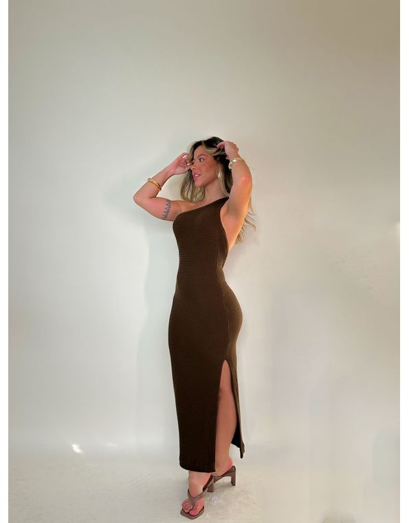 Vestido Midi Safine Marrom - FORMOSA