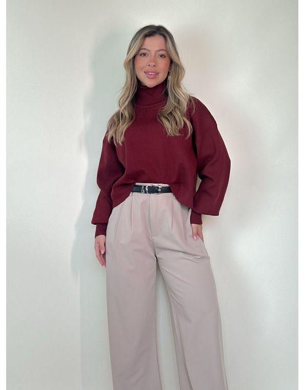 Blusão em Tricot Nicole Vermelho - FORMOSA