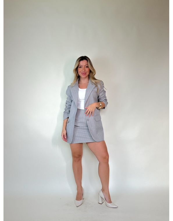 Conjunto Blazer Joana Cinza - FORMOSA