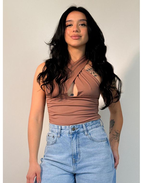 Blusa Raquel Marrom - FORMOSA