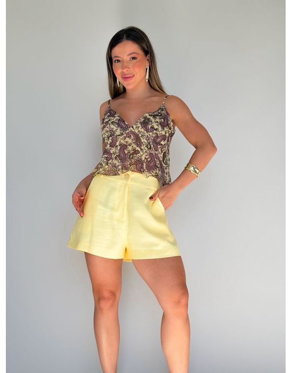 Short Natalia Amarelo - FORMOSA