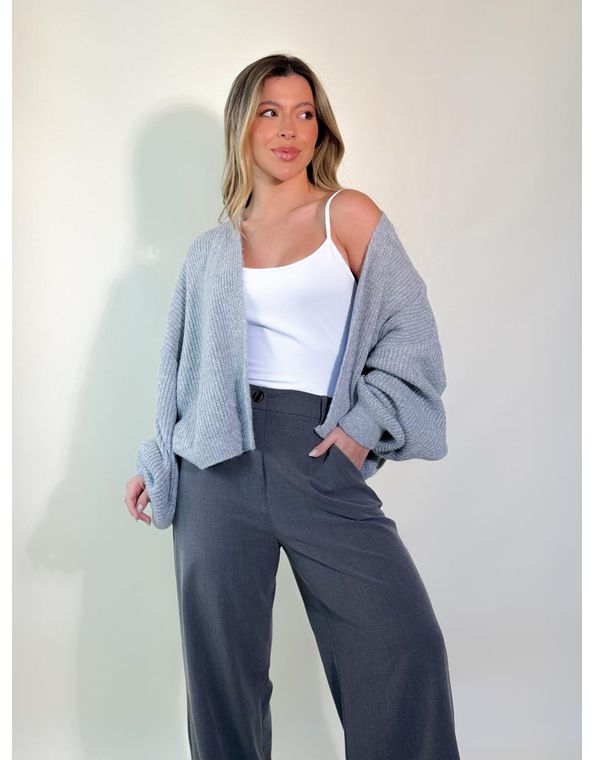 Cardigan Taila Cinza - FORMOSA