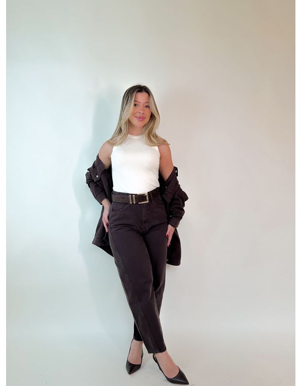Calça Jeans Zaya Marrom - FORMOSA