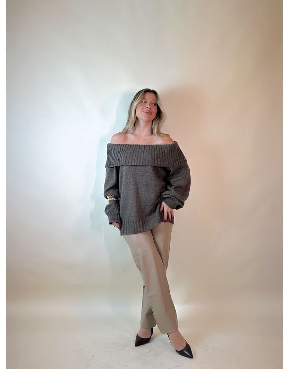 Tricot Rebeca Marrom - FORMOSA