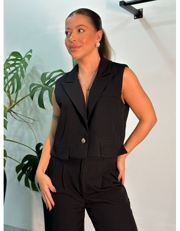 Conjunto Colete Charlotte Preto - FORMOSA