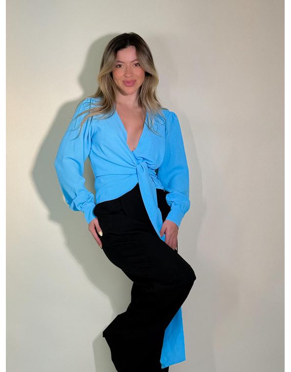 Blusa Savine Azul - FORMOSA