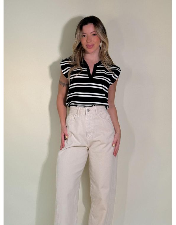 Blusa Regata Mariane Preta - FORMOSA
