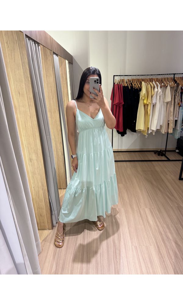 VESTIDO LEONI VERDE - 198875 - Loja Damas