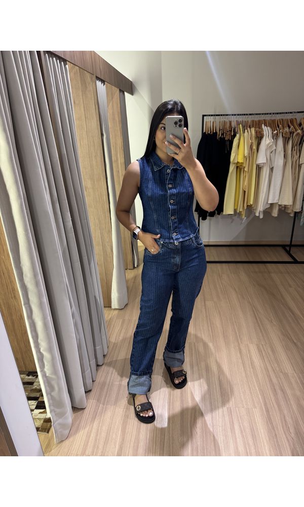 COLETE JEANS NEXO - 637200 - Loja Damas