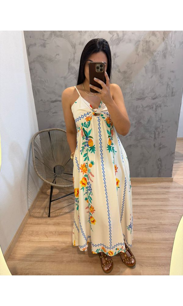 VESTIDO JASMIM ALCINHA - 36562 - Loja Damas