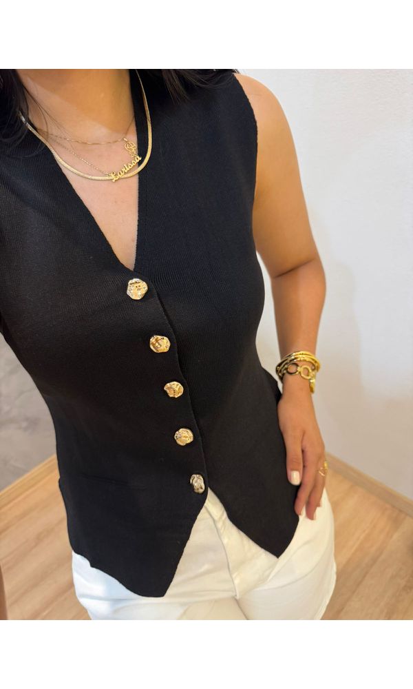 COLETE MODAL ZAIN PRETO - 02133 - Loja Damas