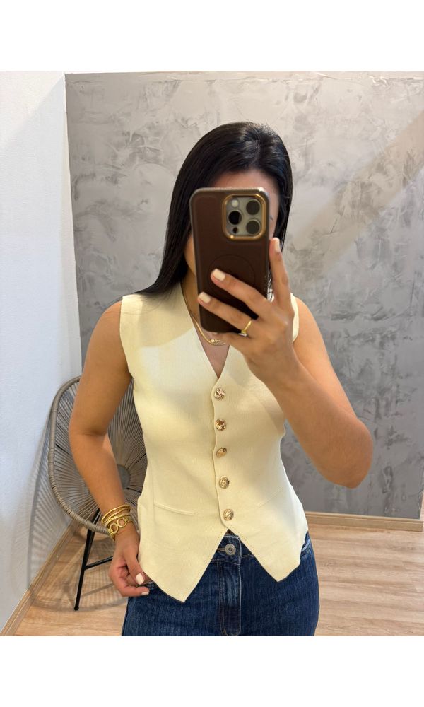 COLETE MODAL ZAIN OFF - 02145 - Loja Damas