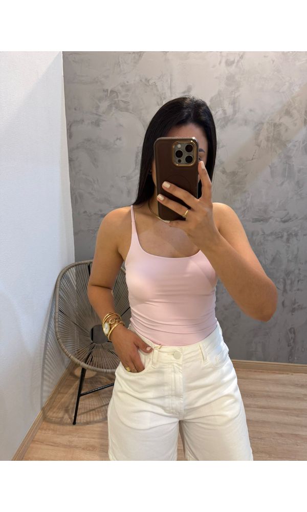 ALCINHA BASICA POLIAMIDA ROSA - 66254 - Loja Damas