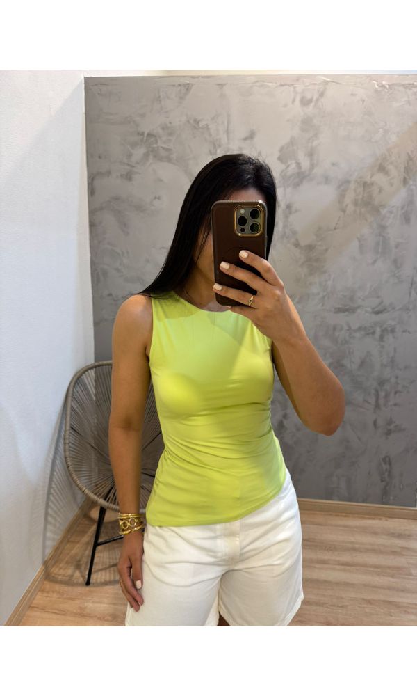 REGATA POLIAMIDA ASSIMETRICA VERDE LIMA - 30266 - Loja Damas