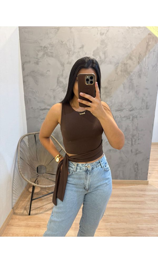 CROPPED SUPLEX AMARRAÇÃO - 32302 - Loja Damas