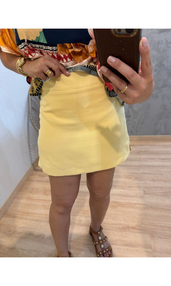 SHORTS SAIA ALFAIATARIA FELL LOVE AMARELO Copia - ... - Loja Damas