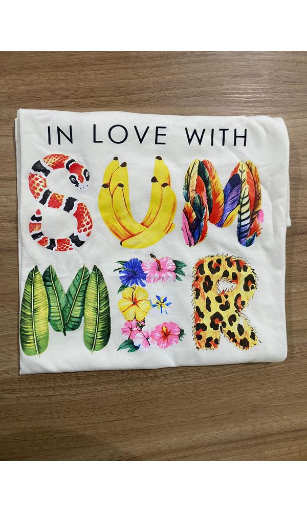 CAMISETA BASICA ALGODAO PLUS SIZE SUMMER - 4545 - Loja Damas