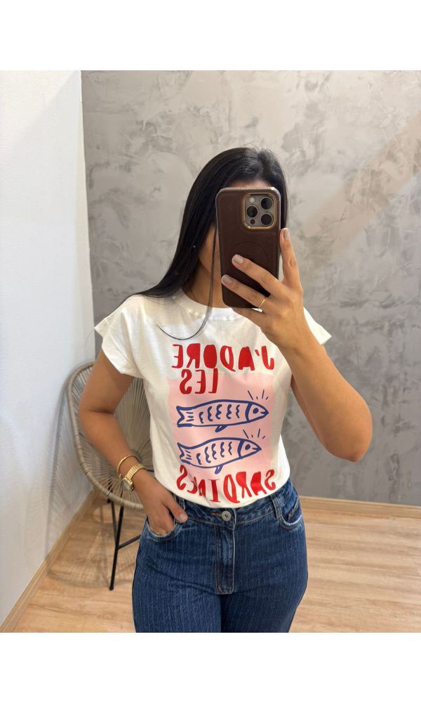 CAMISETA BASICA MANGA JAPONESA - 77 - Loja Damas