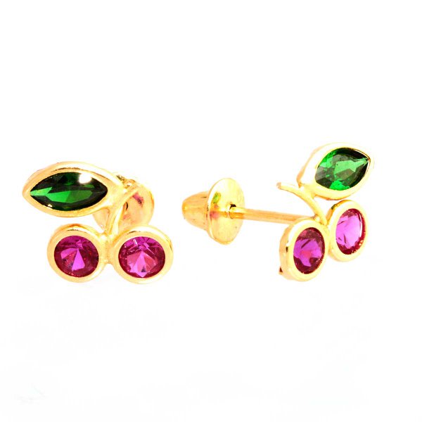Brinco em Ouro 18K Cerejinha Brinco em Ouro 18K Cerejinha