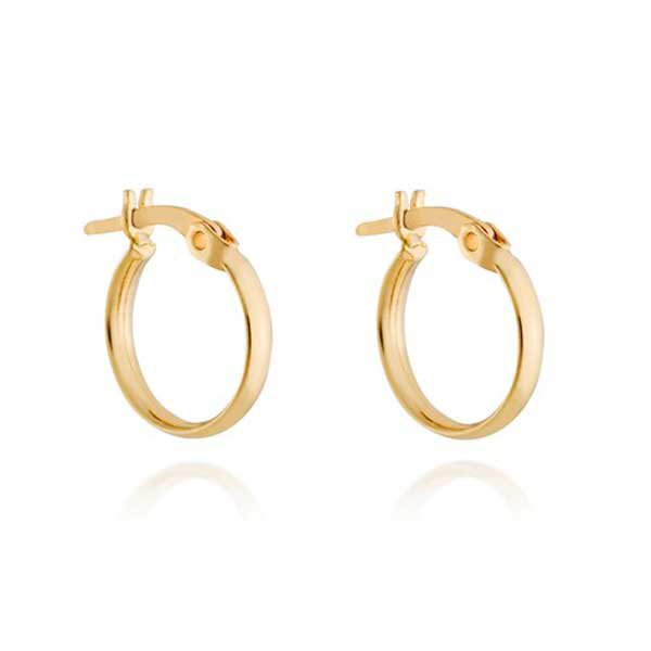 Brinco em Ouro 18K Argola Grossa de 18mm c/ trava Brinco em Ouro 18K Argola Grossa de 18mm c/ trava