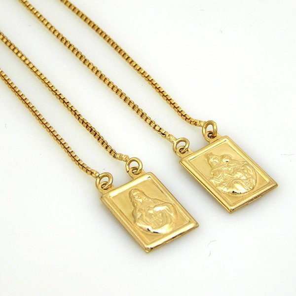 Escapulário em Ouro 18K Veneziana 60cm Escapulário em Ouro 18K Veneziana 60cm