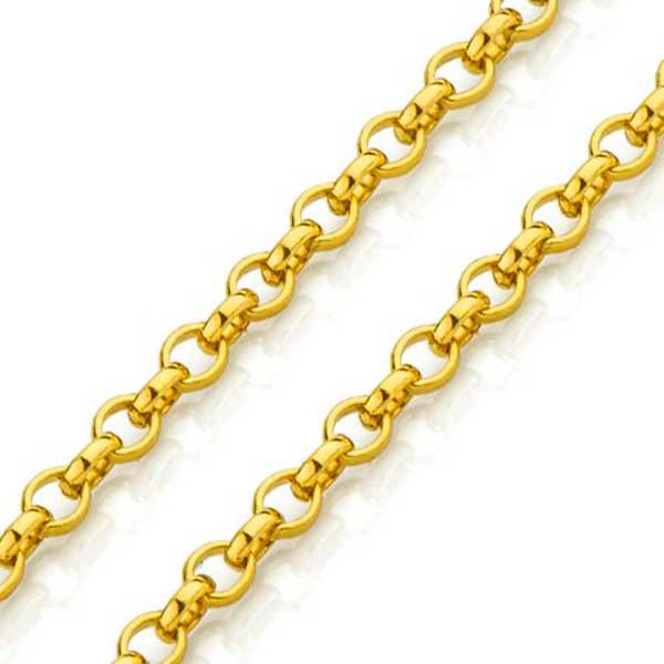 Corrente em Ouro 18K Elo Português de 2,3mm com 55cm Corrente em Ouro 18K Elo Português de 2,3mm com 55cm