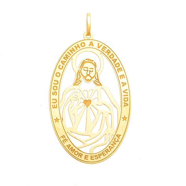 Pingente em Ouro 18K Jesus Cristo de 34mm Pingente em Ouro 18K Jesus Cristo de 34mm