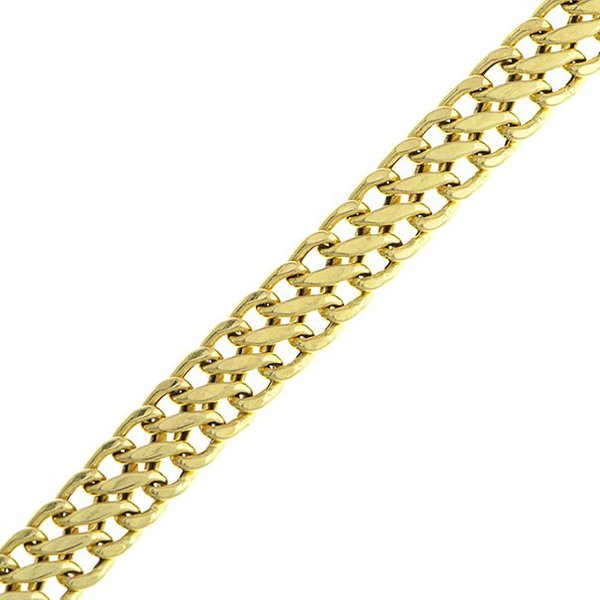Pulseira em Ouro 18K Lacraia de 5,5mm com 18cm Pulseira em Ouro 18K Lacraia de 5,5mm com 18cm