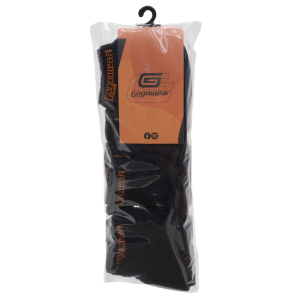 Kit Meia Cano Baixo Preta/Branca Gogowear 